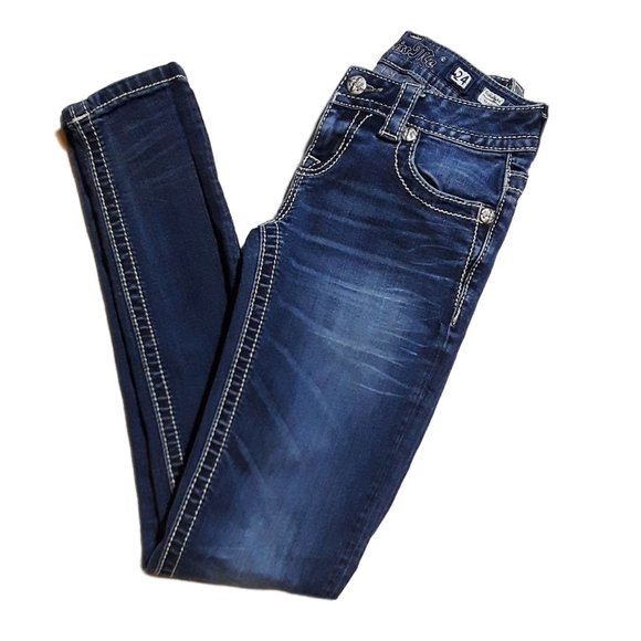 Miss Me Signature Skinny Denim Jeans- Womens Sz 24 NWOT - Picture 3 of 7